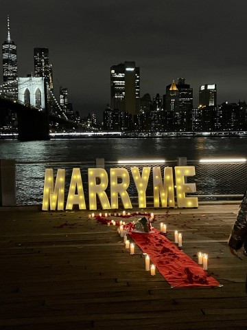 Heiratsantrag Ideen draußen New York City