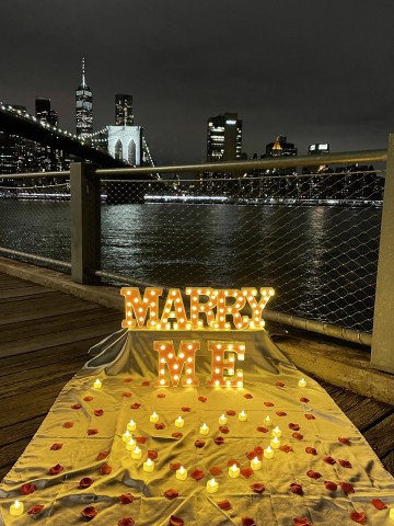 Heiratsantrag Ideen draußen New York City