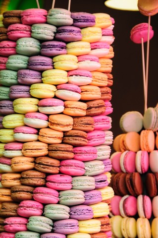 Macarons beliebteste Candy Bar Süßigkeit